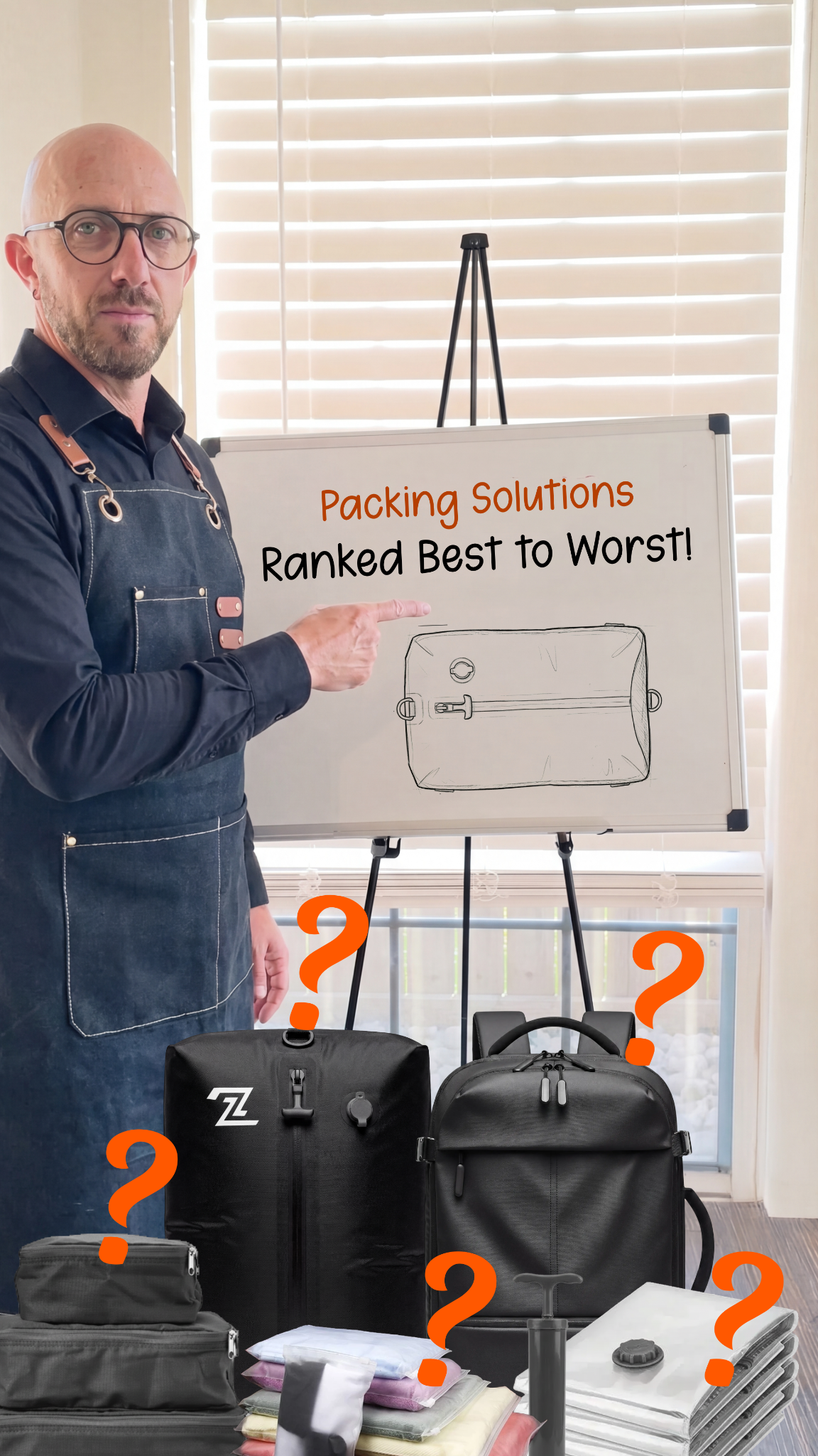 Travel With Frank Facebook ad: Best Space-Saving Bag 2026!