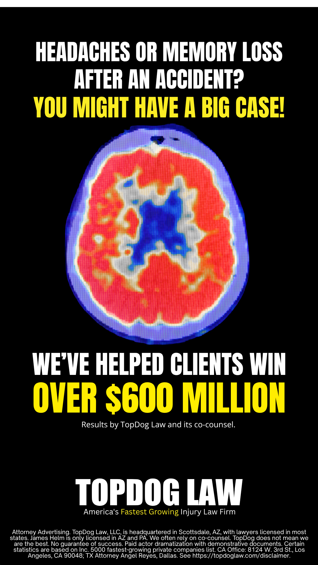 TopDog Law Facebook ad