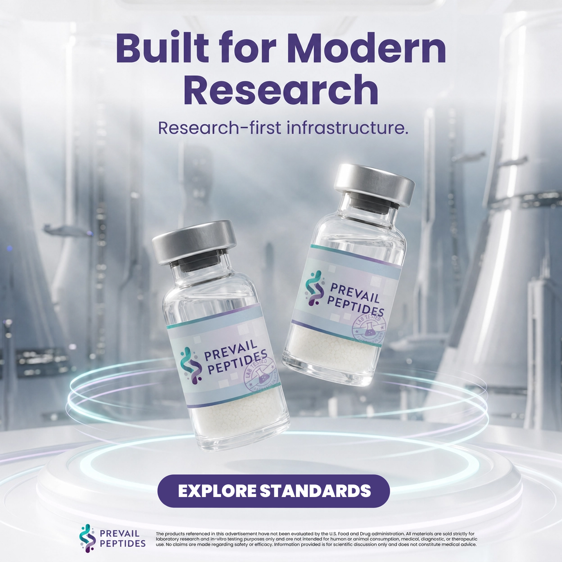 Prevail Research Facebook ad: Science You Can Rely On