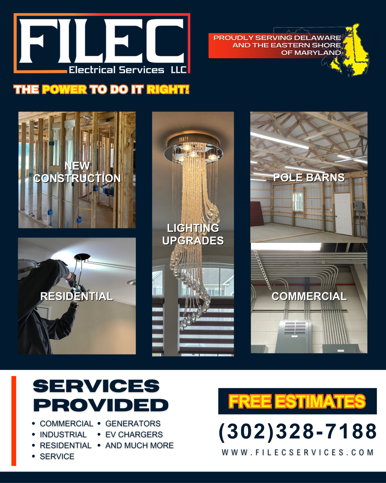 Filec Electrical Services, LLC Facebook ad from Mar 10, 2026