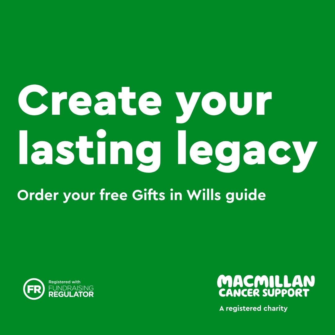 Macmillan Cancer Support Facebook ad: Gifts in Wills