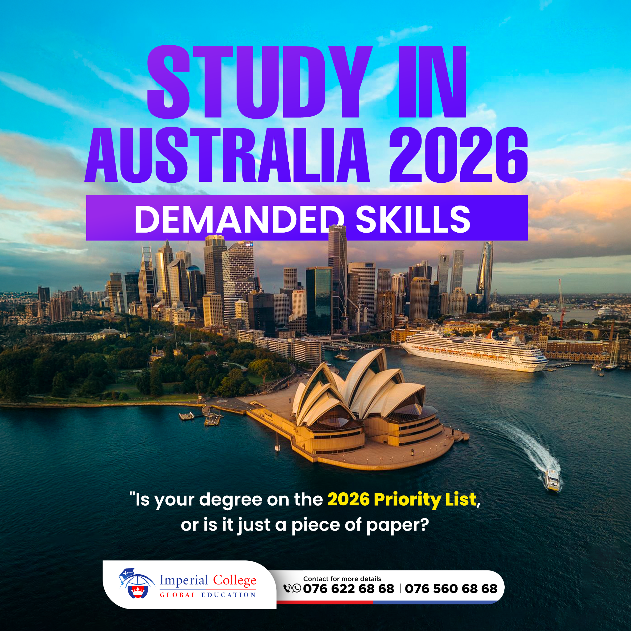 Imperial College Global Education Facebook ad