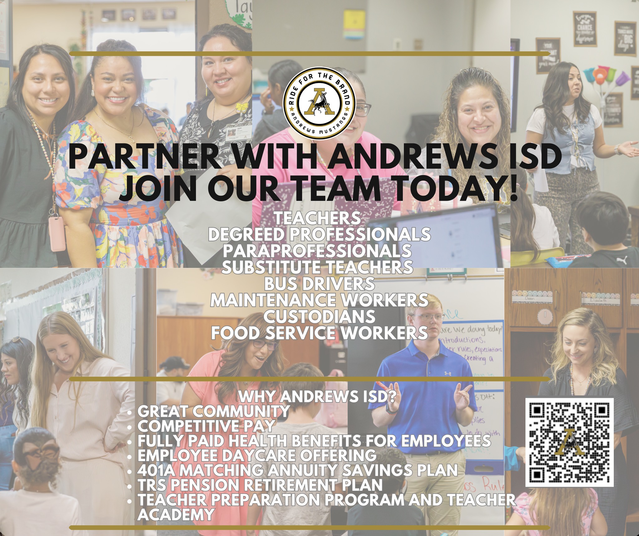 Andrews ISD Facebook ad: Partner with Andrews ISD!