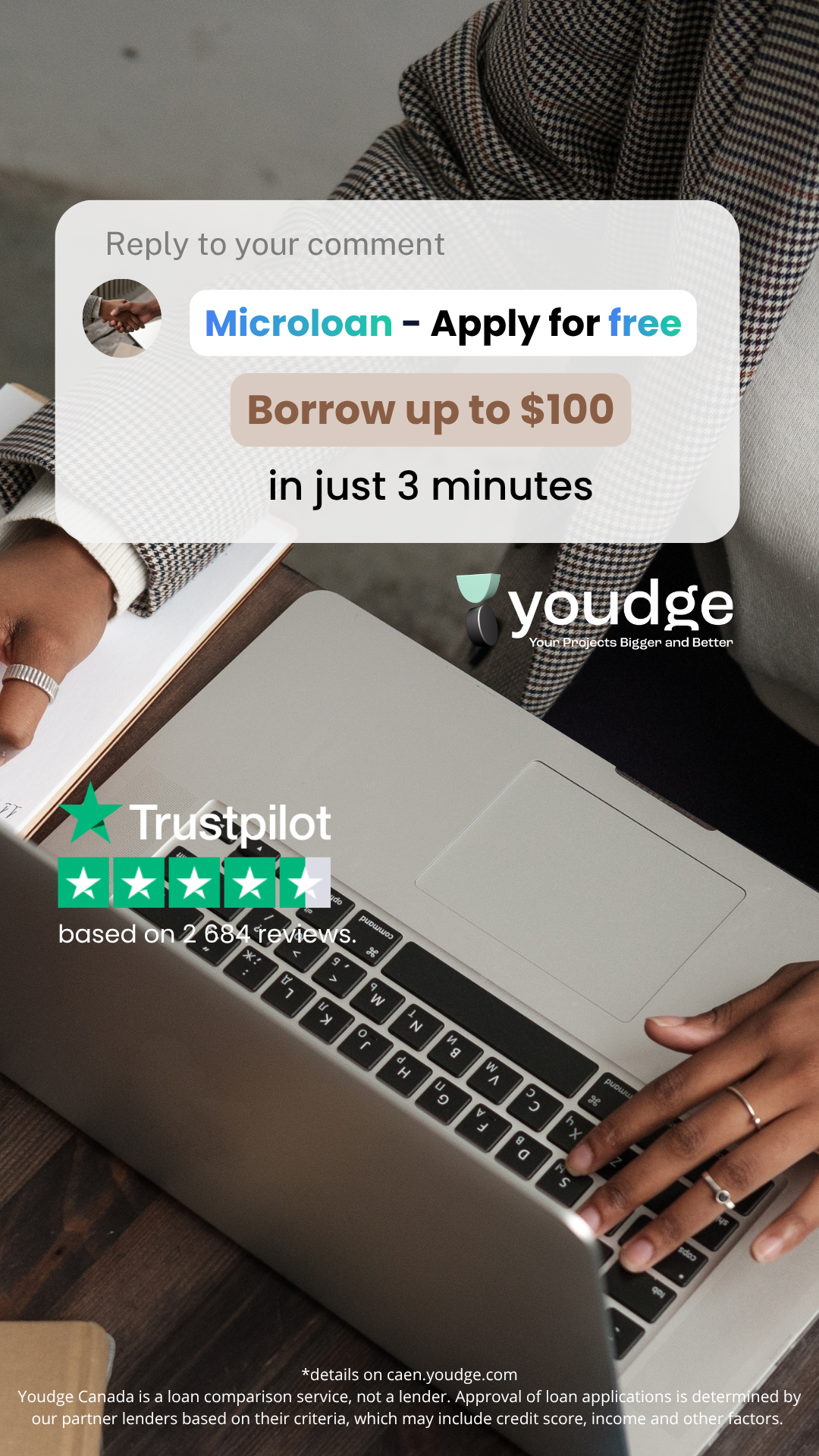 Youdge Facebook ad
