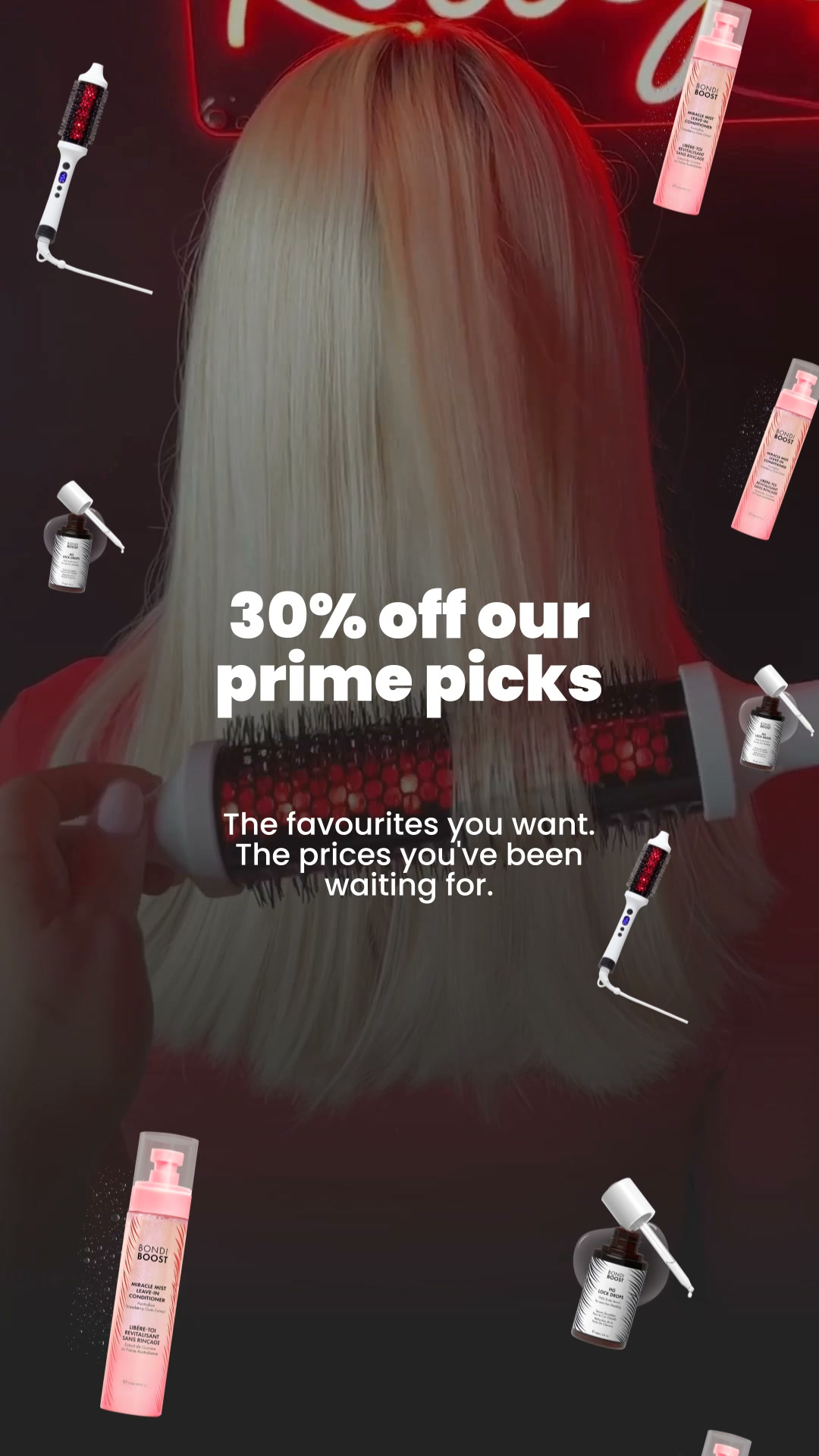 BondiBoost Facebook ad: 30% off our prime picks