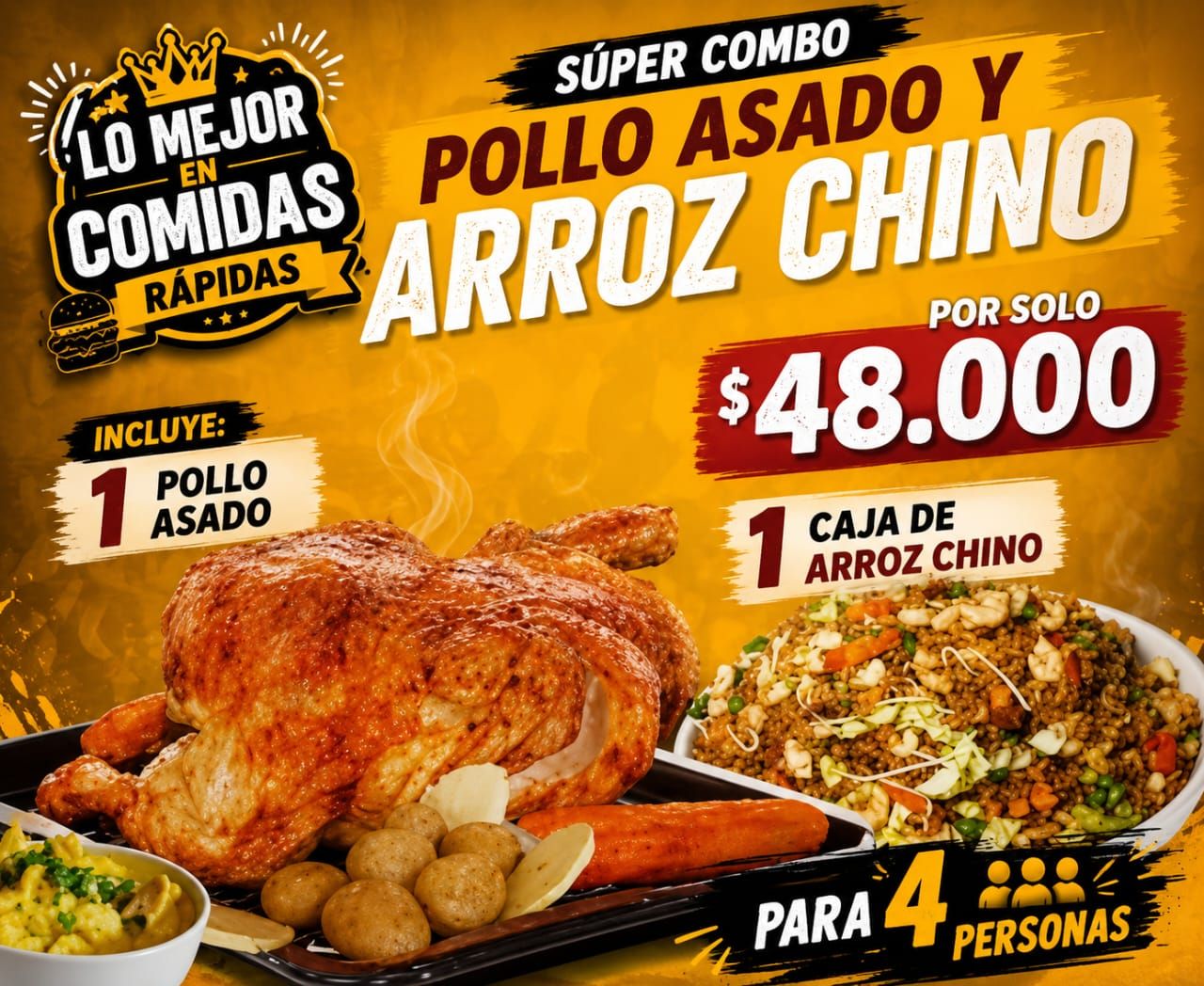 Lo Mejor En Comidas Rápidas Facebook ad: el mejor arroz de la ciudad que esperas…