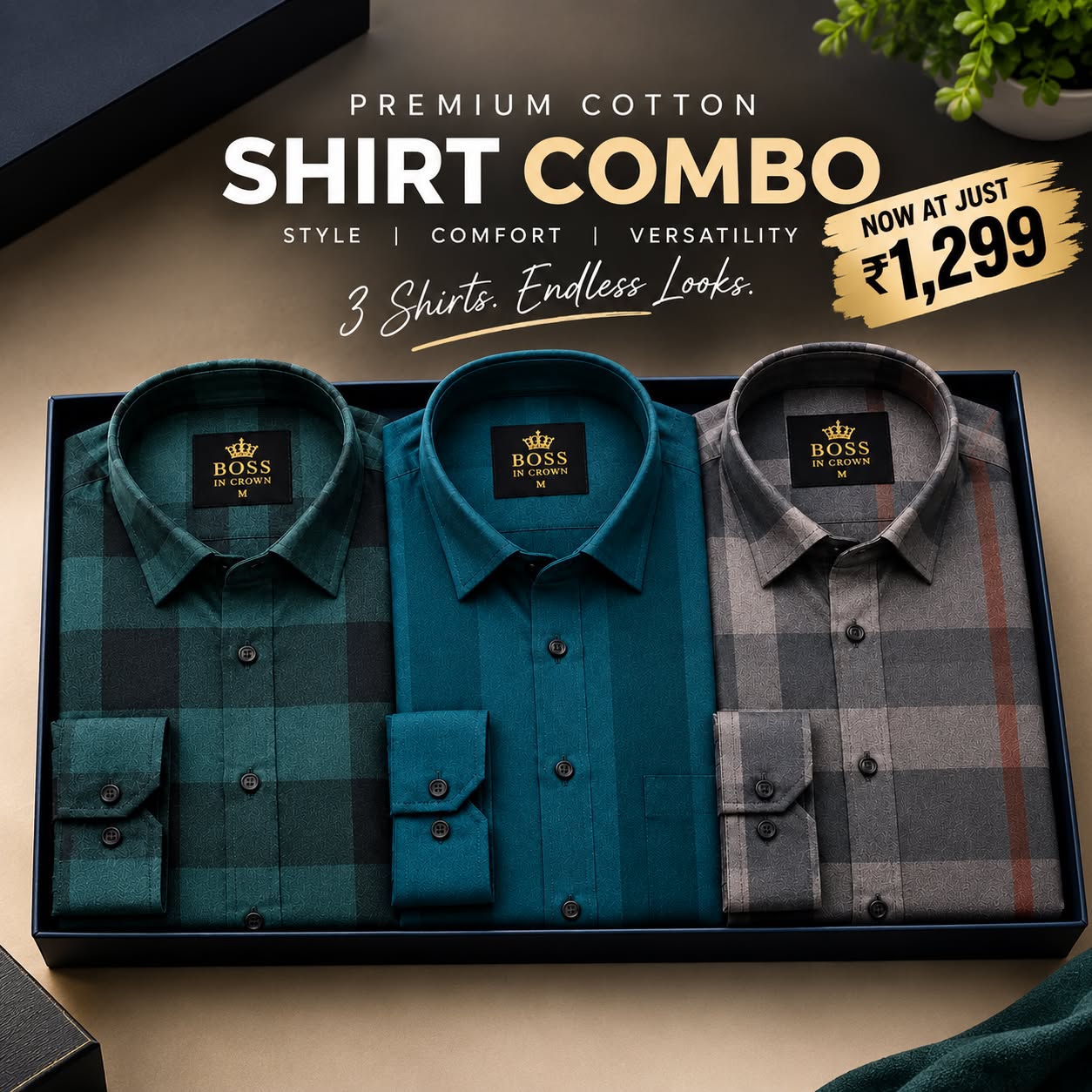 BopShop Facebook ad: At Just 1299/-