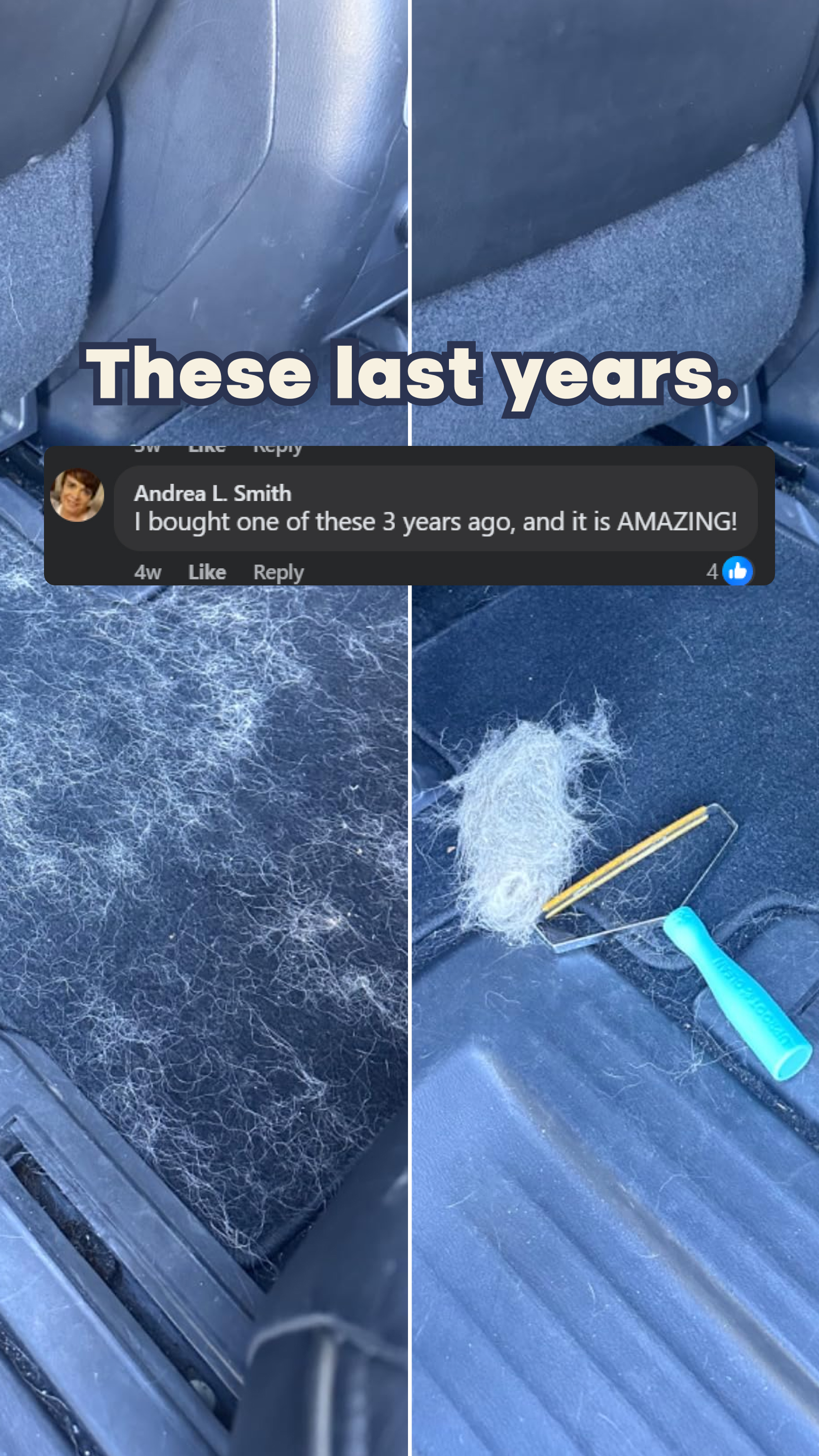 Uproot Clean Facebook ad: The #1 Pet Hair/Lint/Dust Cleaner