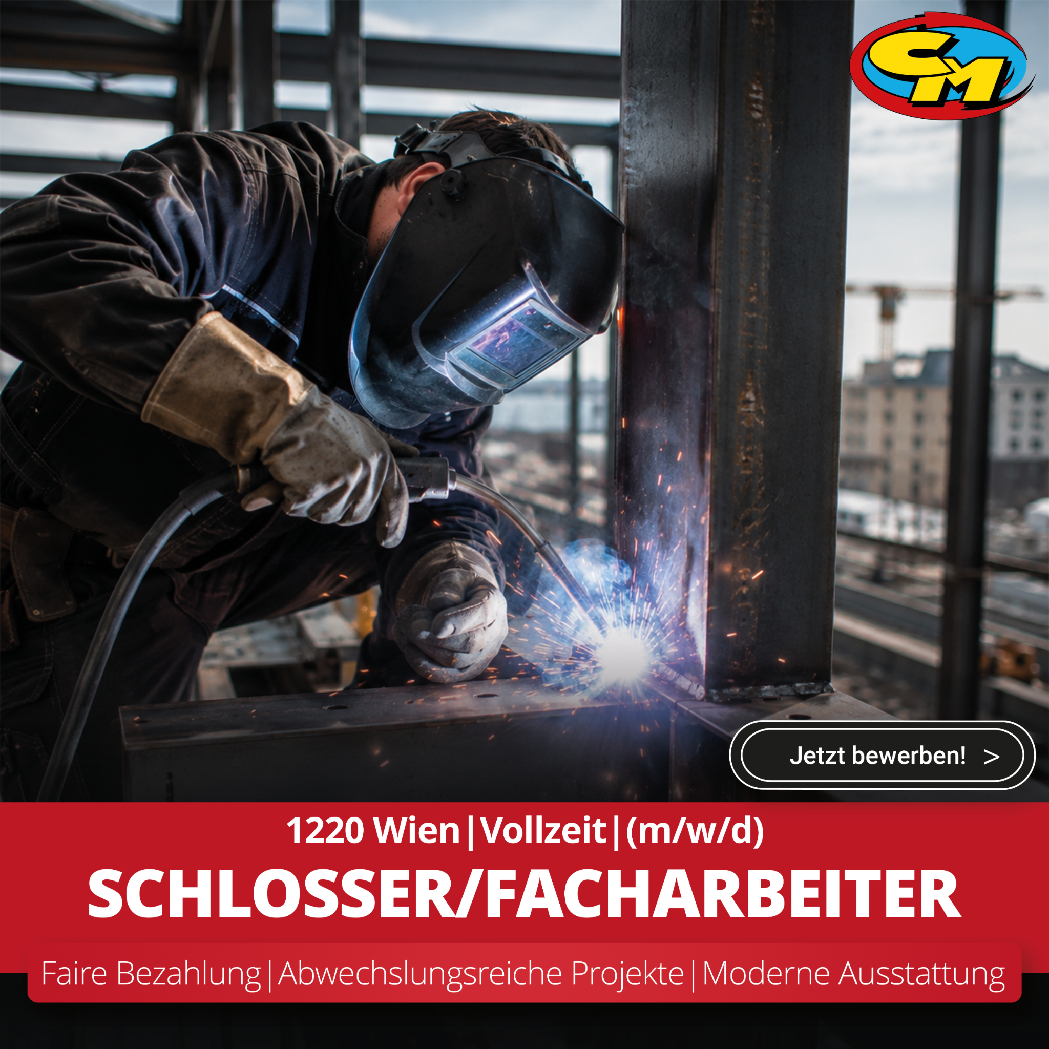 Cadmetall Facebook ad: Schlosser / Facharbeiter (m/w/d) für die Montage gesucht!