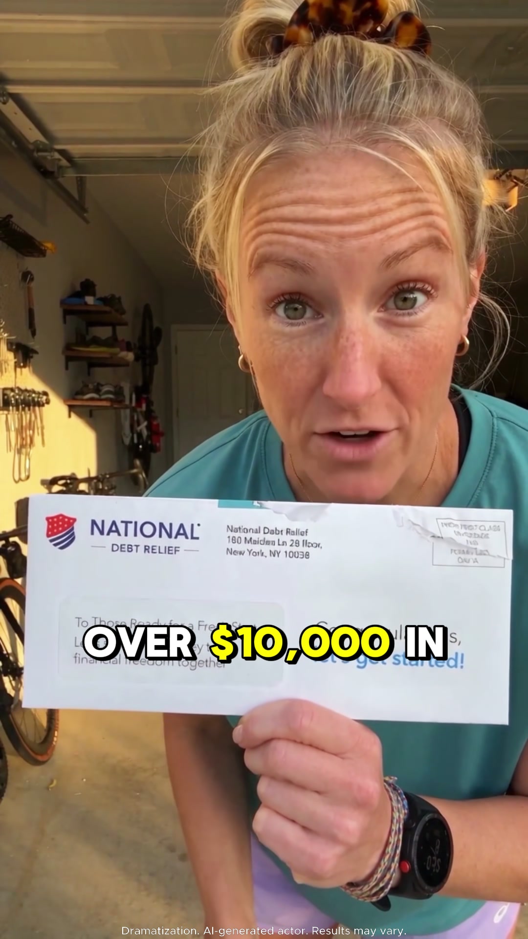 Wealth Compass Facebook ad: Say goodbye to debt over $10,000