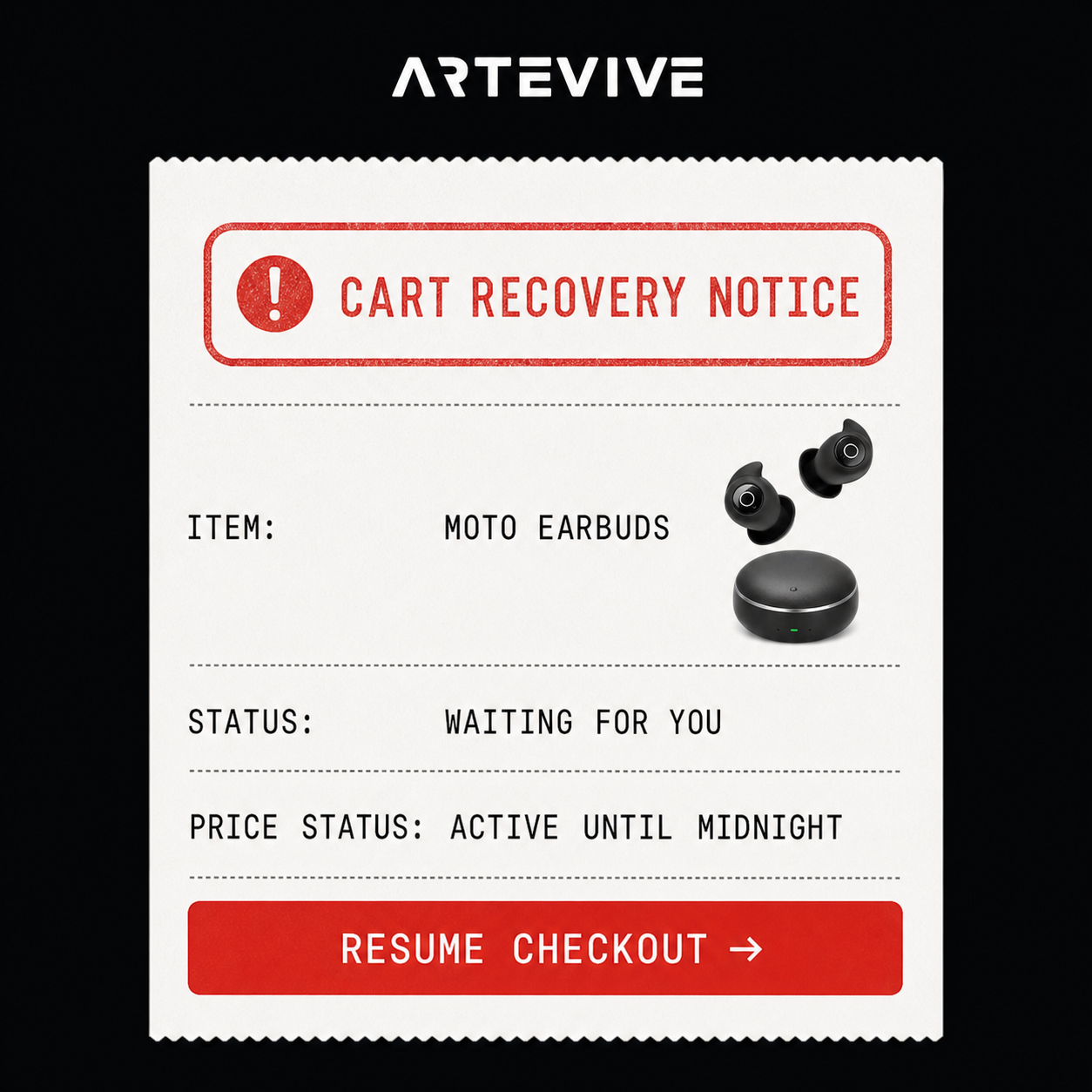 Artevive Facebook ad