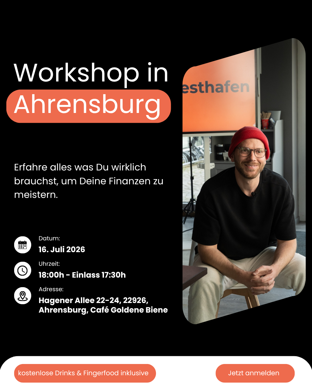 Investhafen Facebook ad: Kostenloser Workshop: Vermögensaufbau mit ETFs & Immobilien!