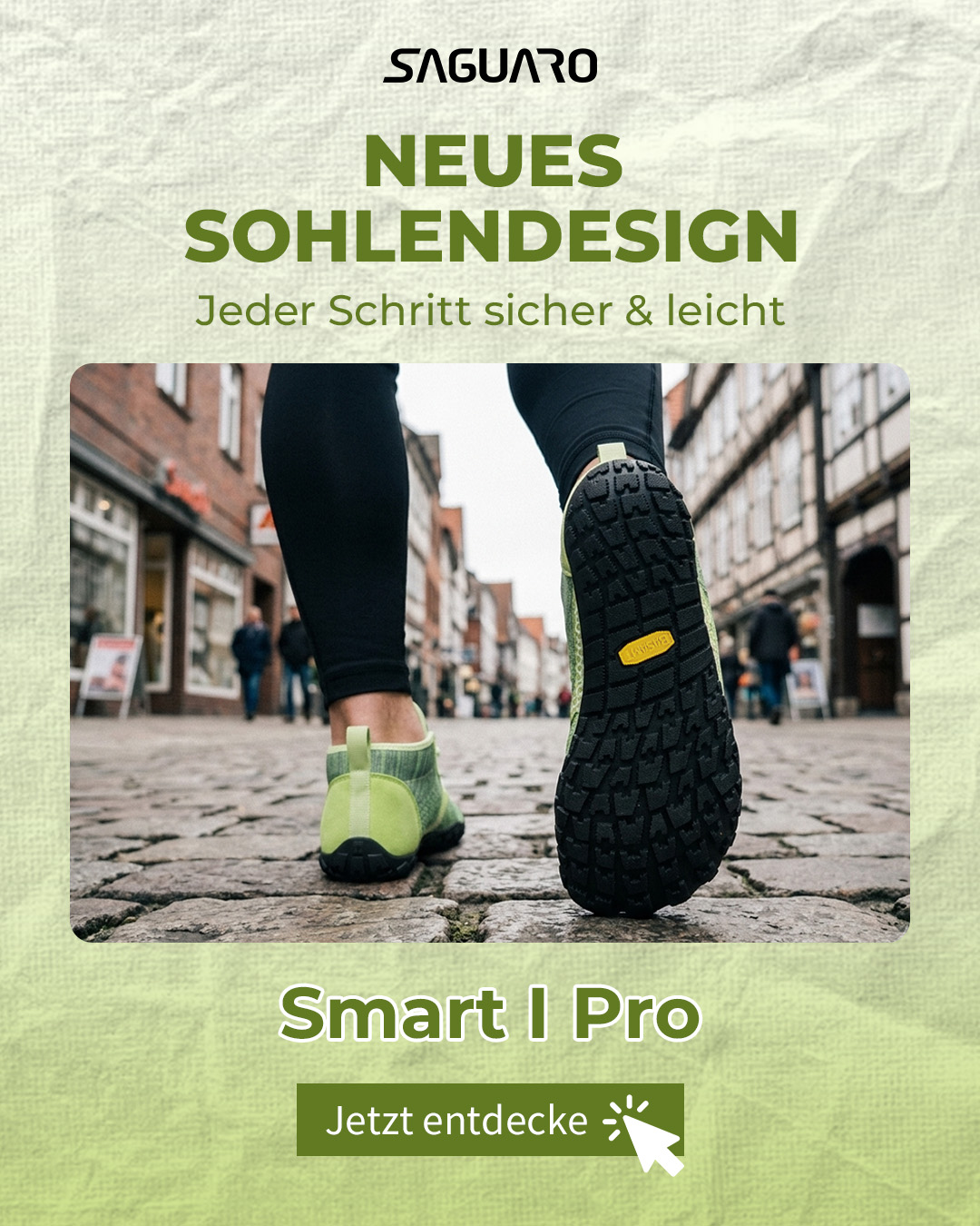 Saguaro De Facebook ad: Training beendet. Alltag beginnt. Kein Umziehen.