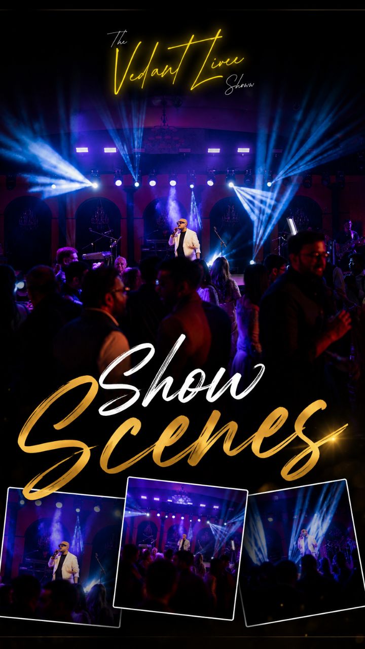 The Vedant Live Show Facebook ad: When the music hits just right, nobody stays…