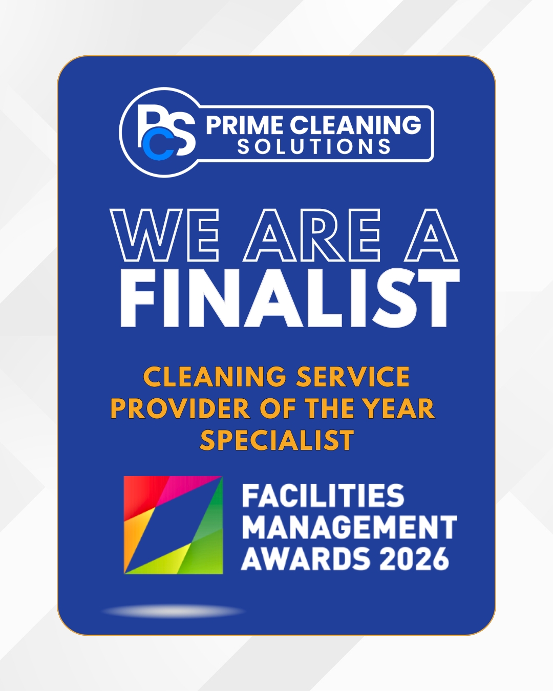 Prime Cleaning Solutions Facebook ad: We’re proud to announce that Prime Cleaning Solutions…