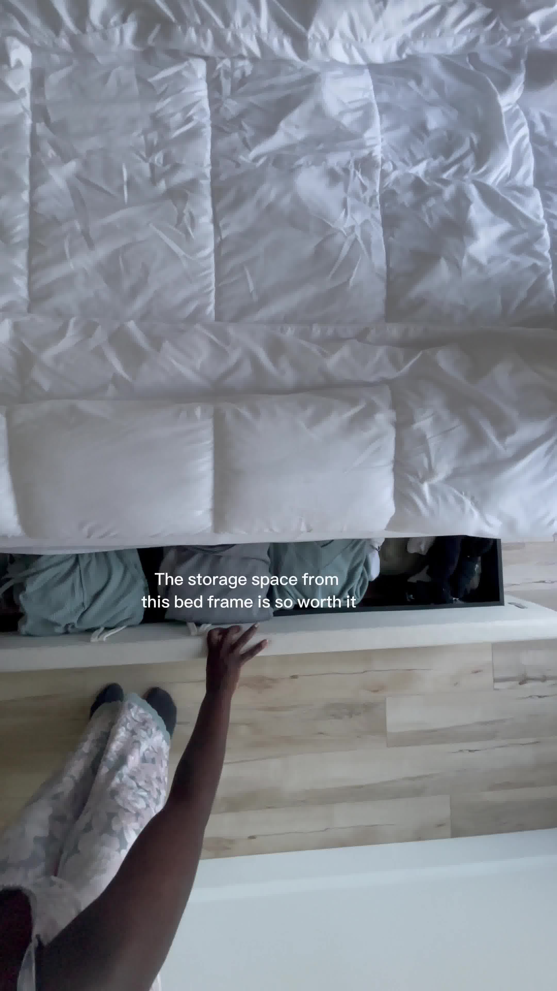 Mahika.bujold� Facebook ad: Storage Bed Frame