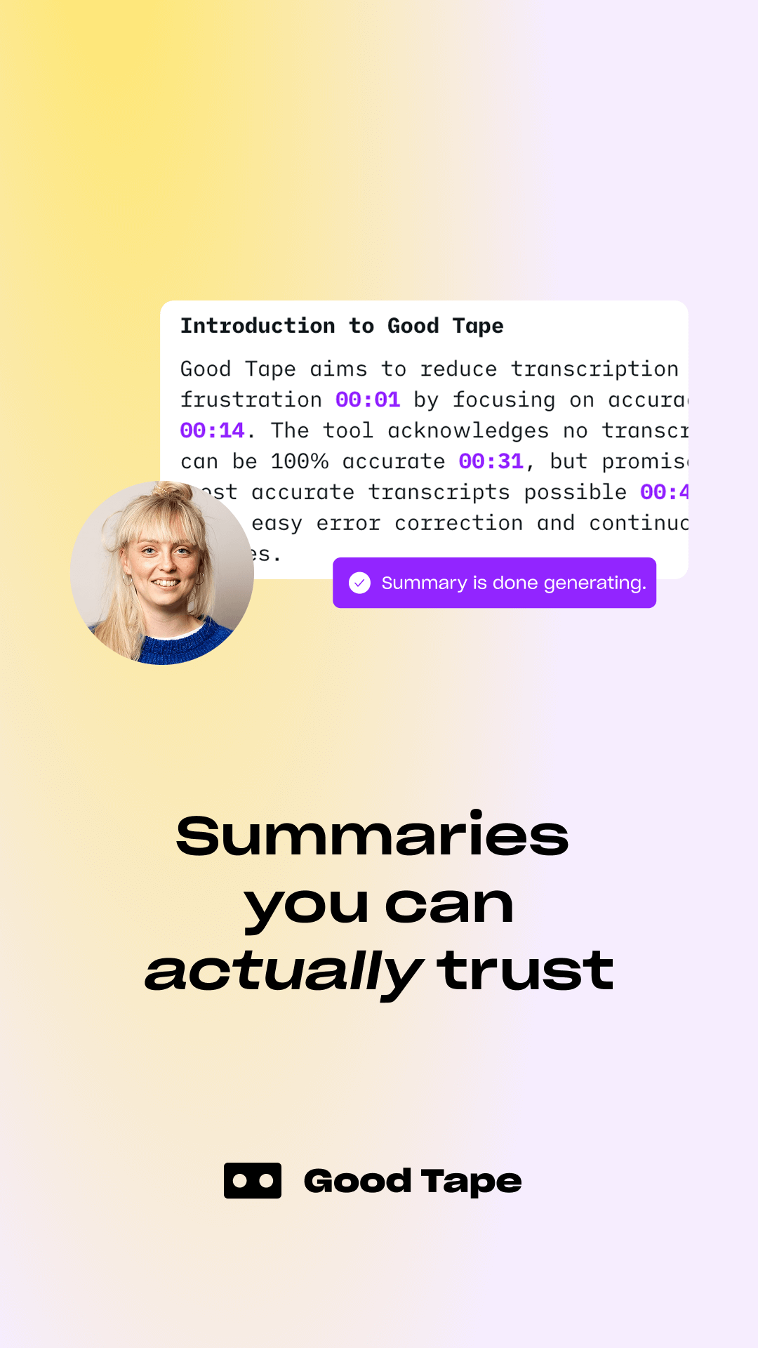 Good Tape Facebook ad from Jul 17, 2026