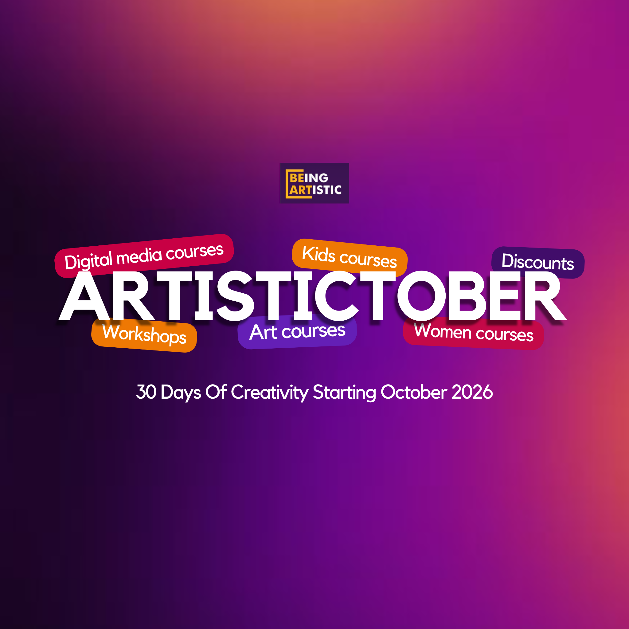 Beingartistic Facebook ad: Chat in Messenger