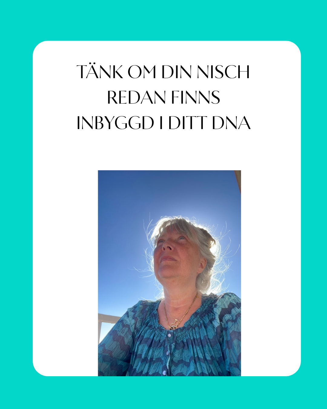 From Stuck to Empowered Facebook ad: Tänk om din nisch redan finns inbyggd i ditt DNA