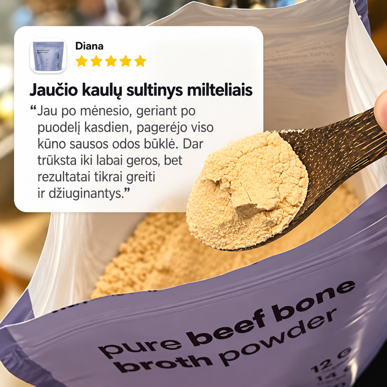 Soulel Facebook ad: Baltymai iš tikro maisto