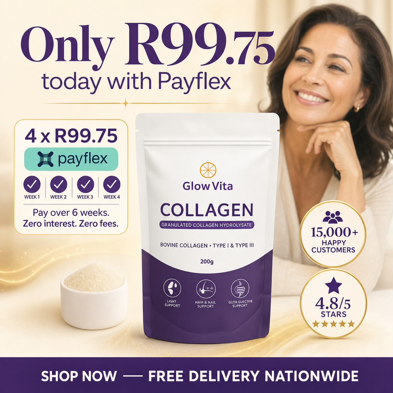 Aveda Labs Facebook ad: From Dull To Radiant In 30 days