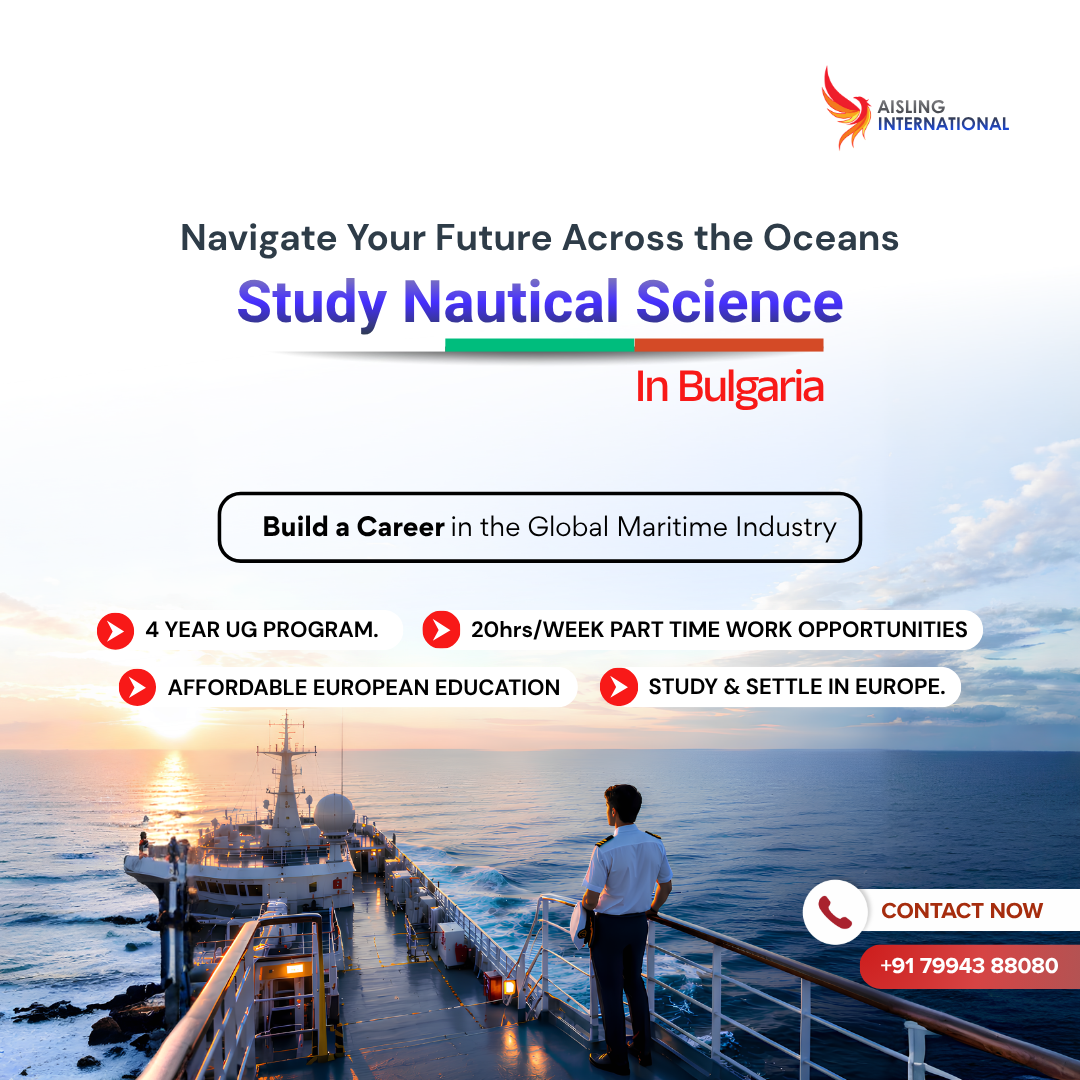 Aisling International Facebook ad: Study Nautical Science in Bulgaria | EU Degree