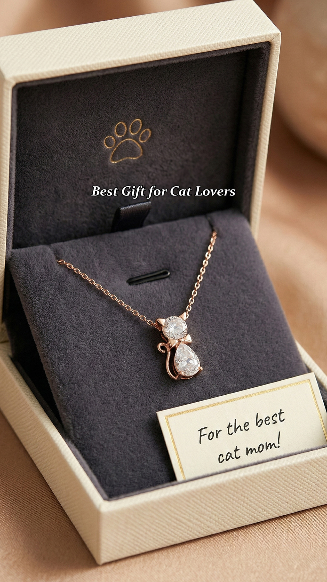 Insgifts Facebook ad: Birthstone Necklace for Women, Cat Lover Necklace…