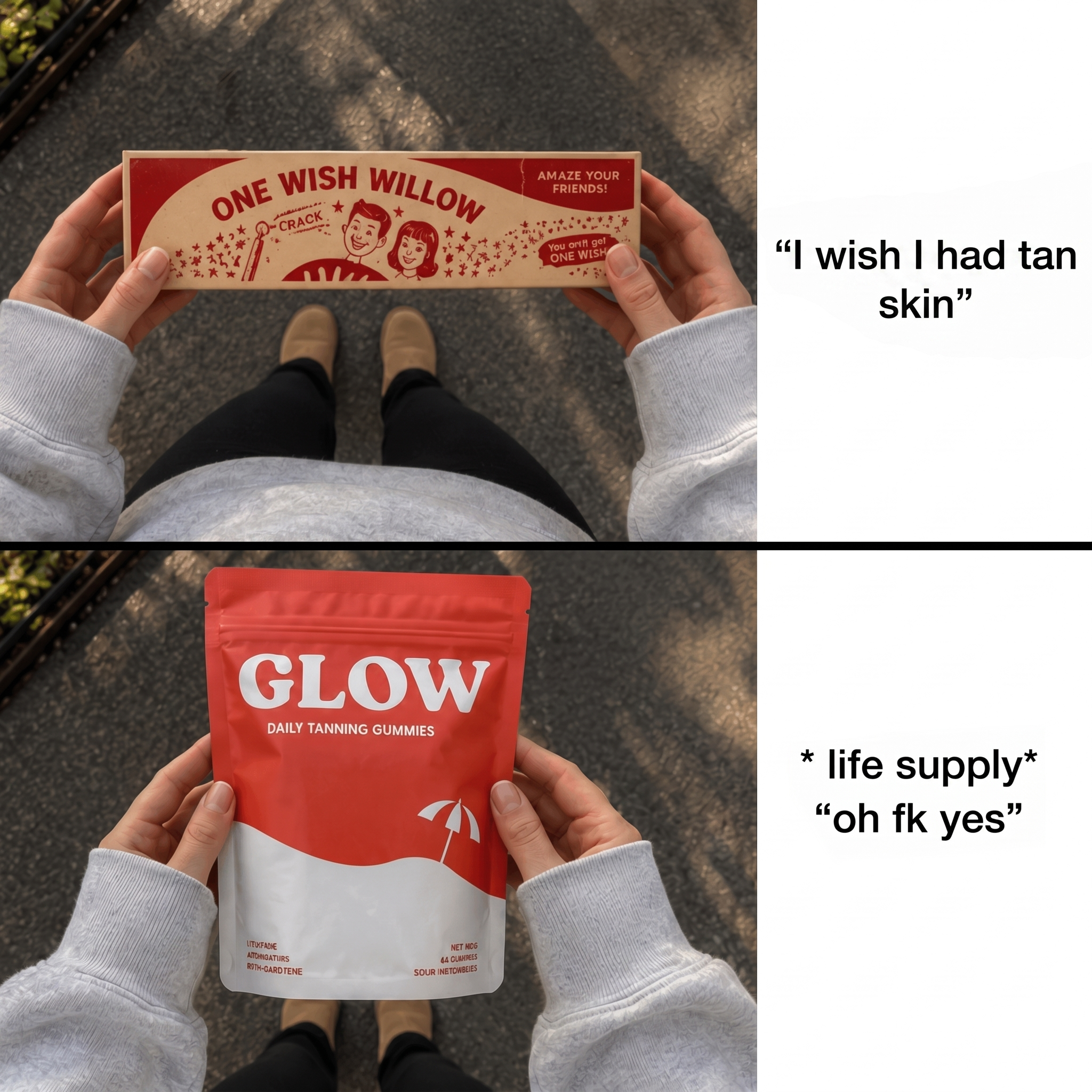 Glow Gummies Facebook ad