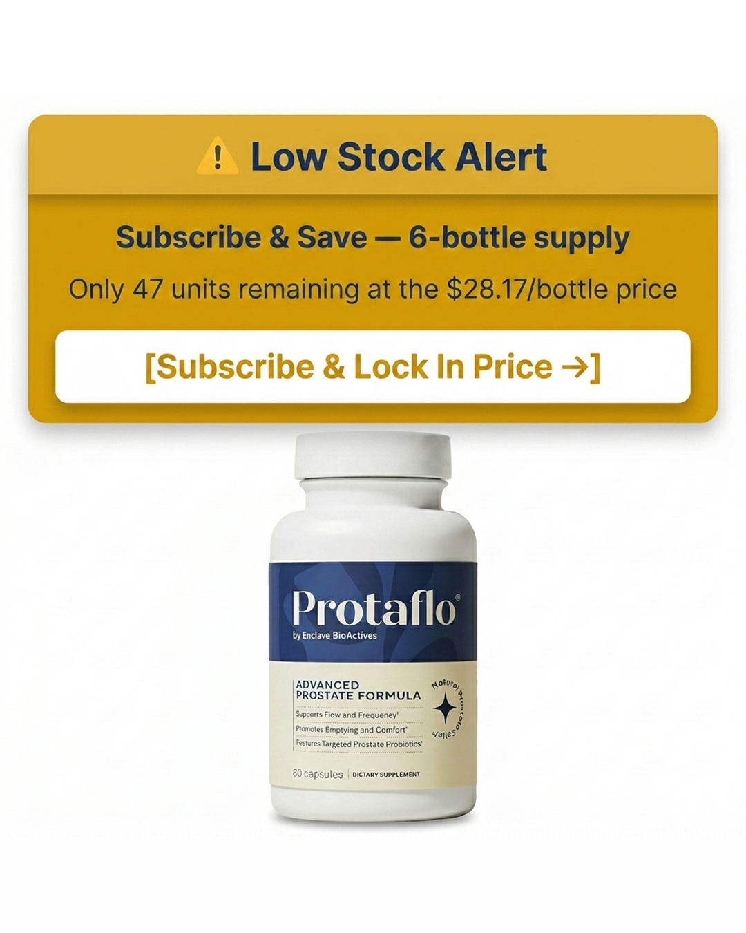 Protaflo Facebook ad