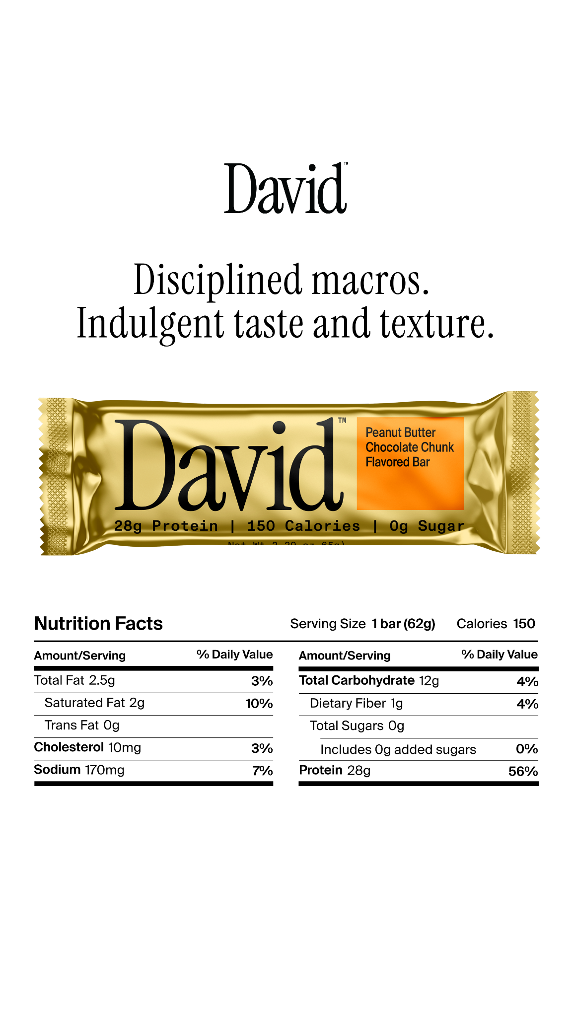 David Protein Facebook ad