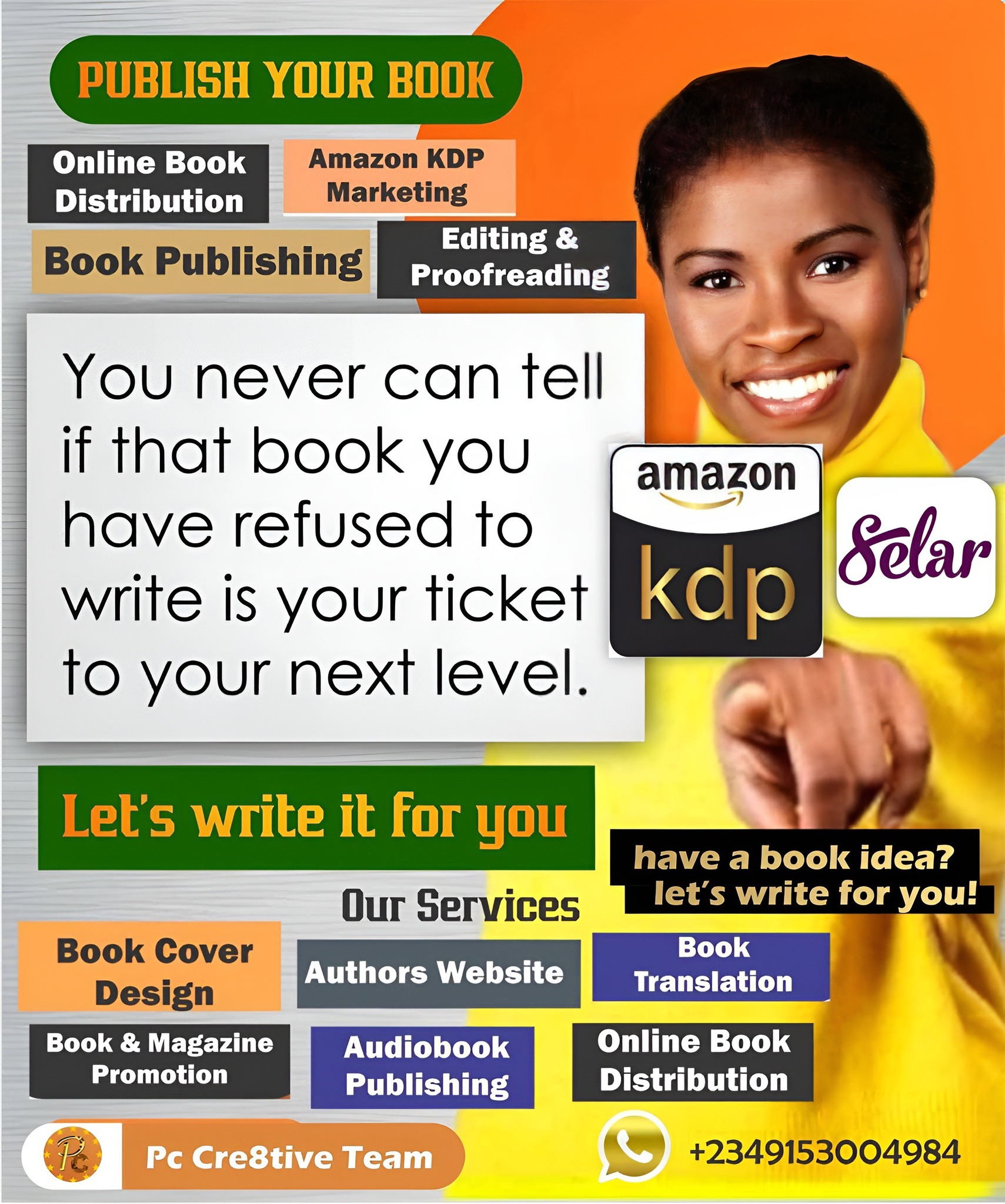 PC Team Facebook ad: Seeking Amazon KDP publishing for your book or…