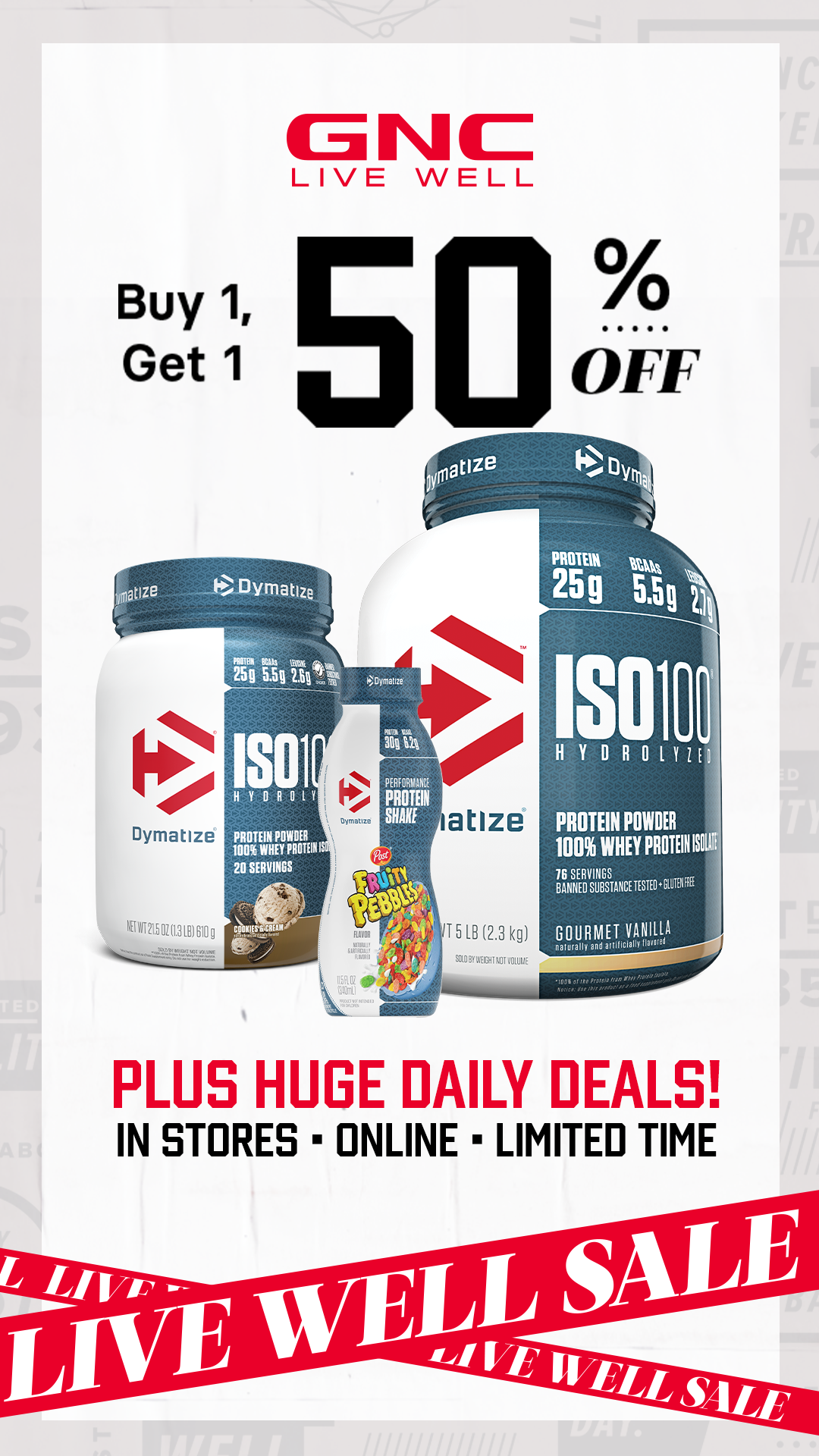 GNC Live Well Facebook ad