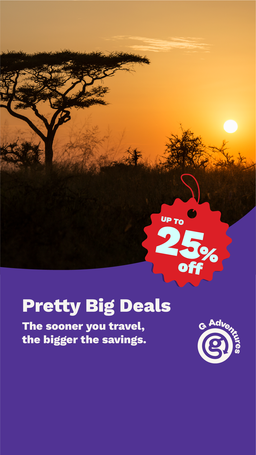 G Adventures Facebook ad