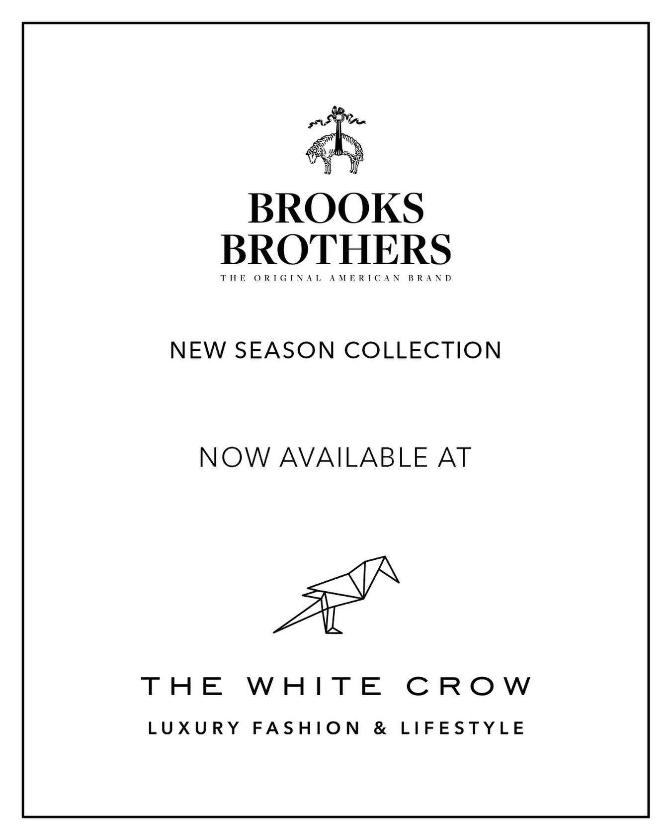 The White Crow Store Facebook ad: Spring-ready moments, from the ‘70s archives to now.