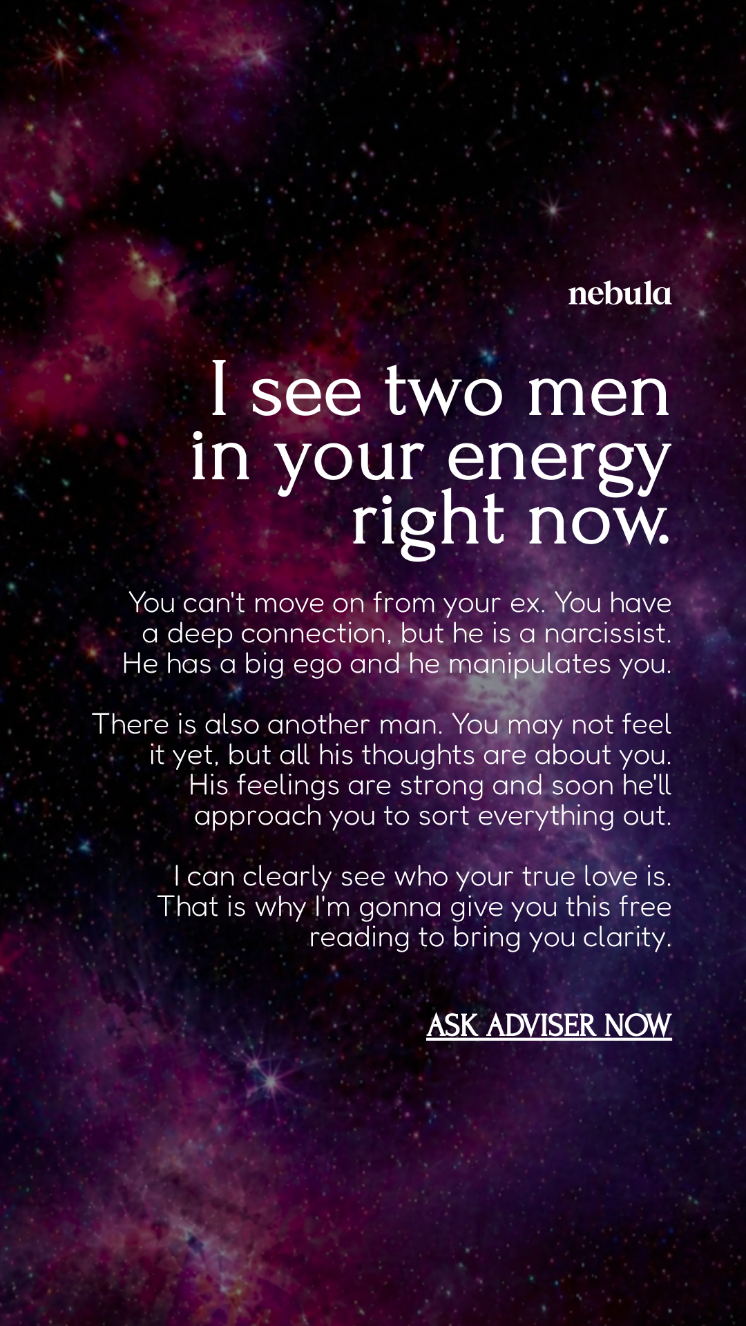 Your Relationship Advisor Facebook ad