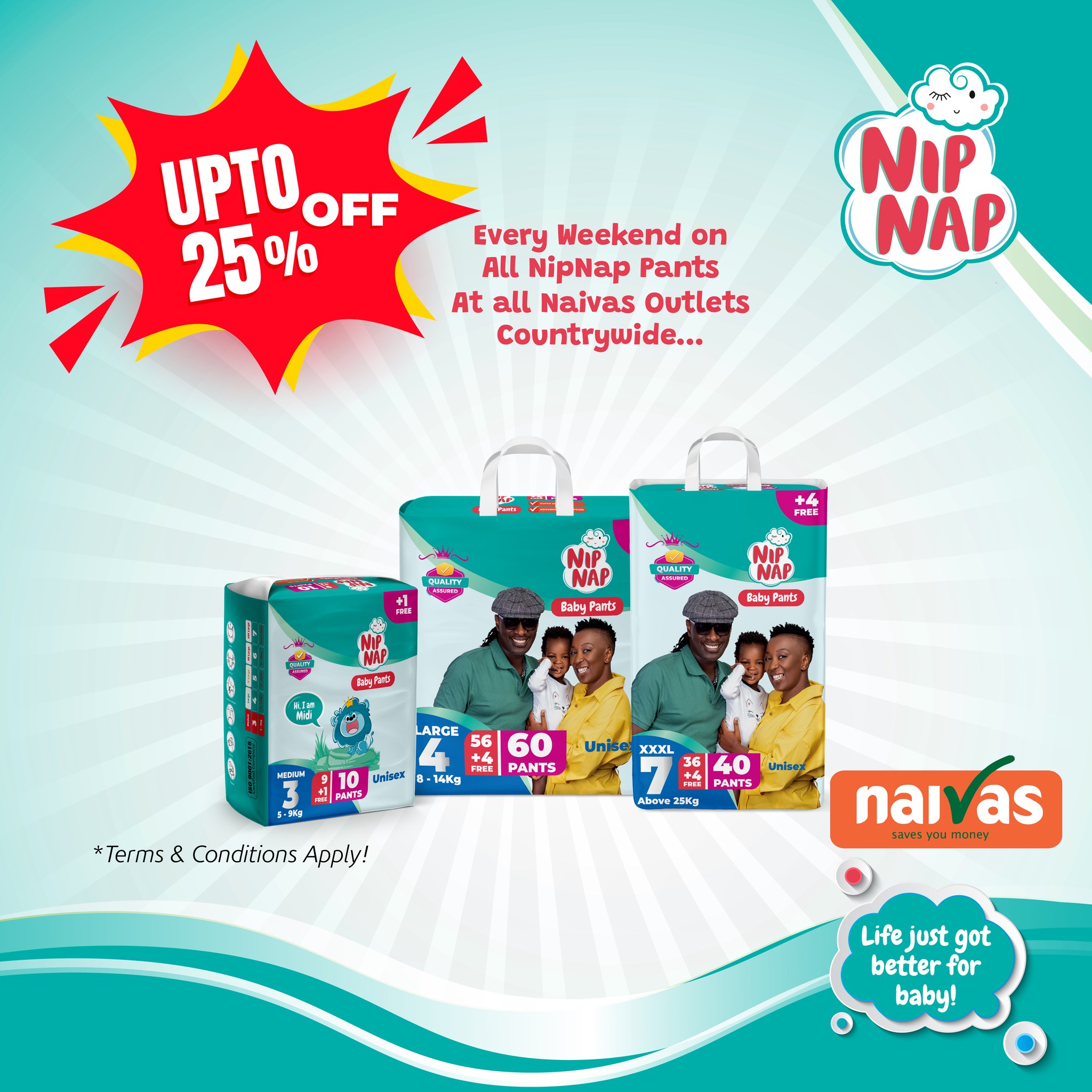 NipNap Premium Baby Diapers Facebook ad: WEEKEND PLANS: sorted.