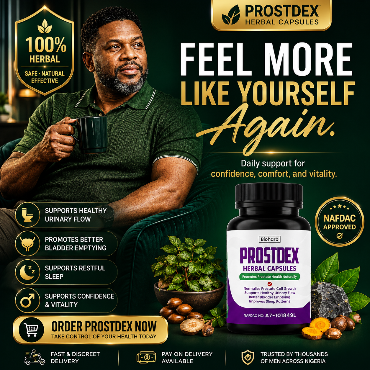 Prostdex Herbal Capsules/ Bioharb Facebook ad
