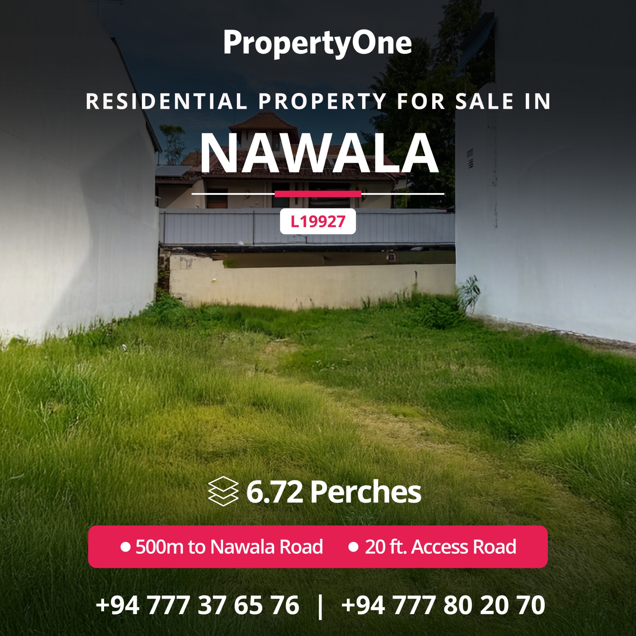 PropertyOne Facebook ad: SALE | Residential Land | Nawala