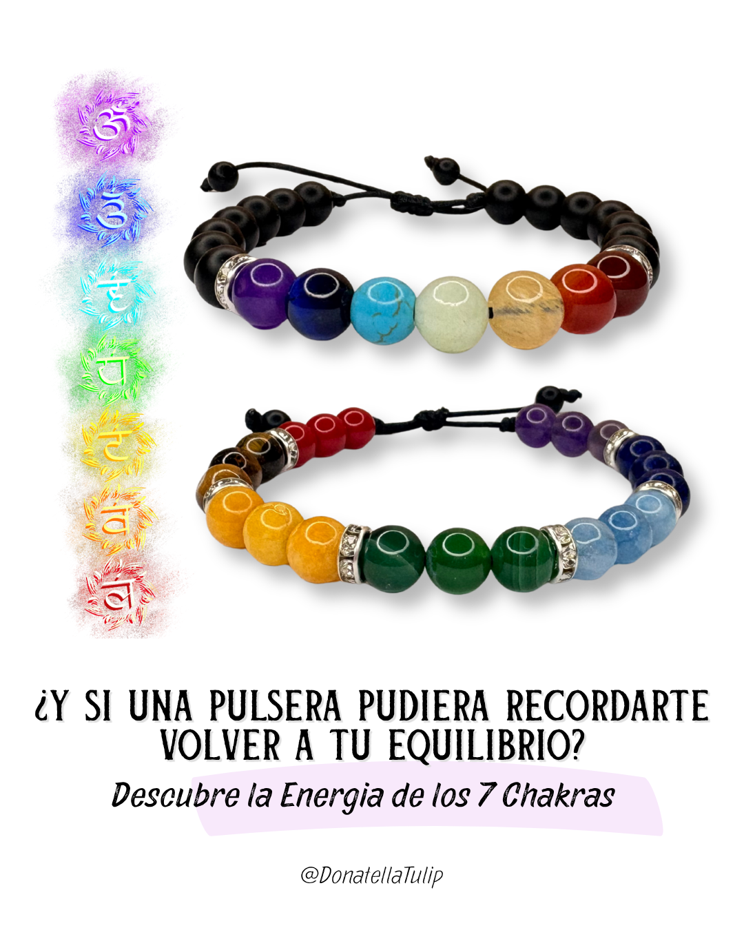 Donatella Facebook ad: Nuestras piezas están elaboradas con piedras naturales…