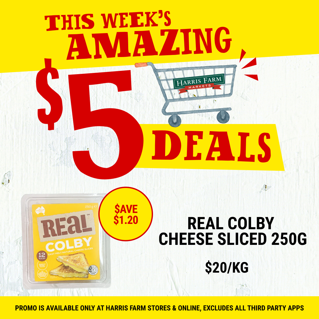 Harris Farm Markets Facebook ad: $5 Deals. Ends 6 Oct 2026