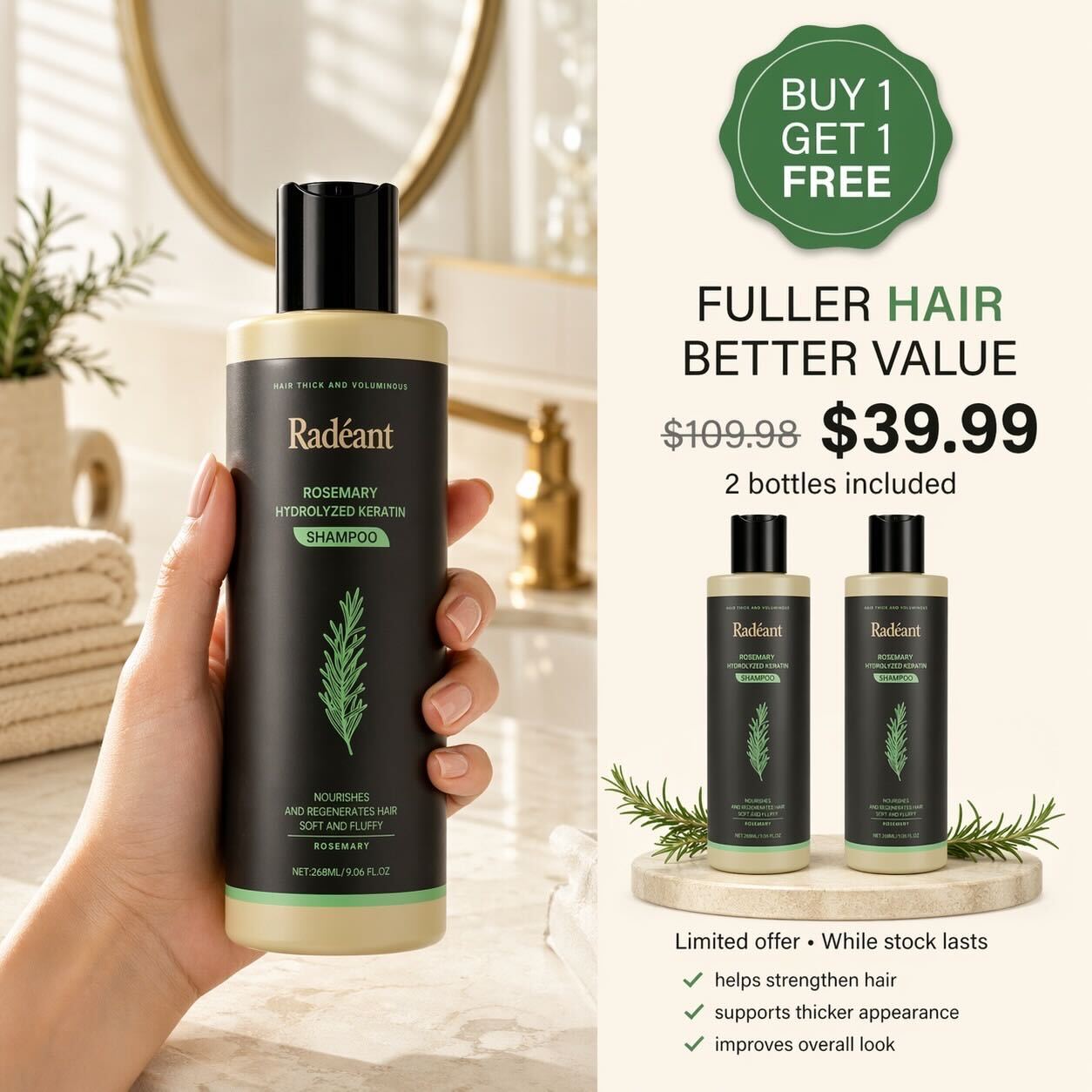 Radiant Root Facebook ad