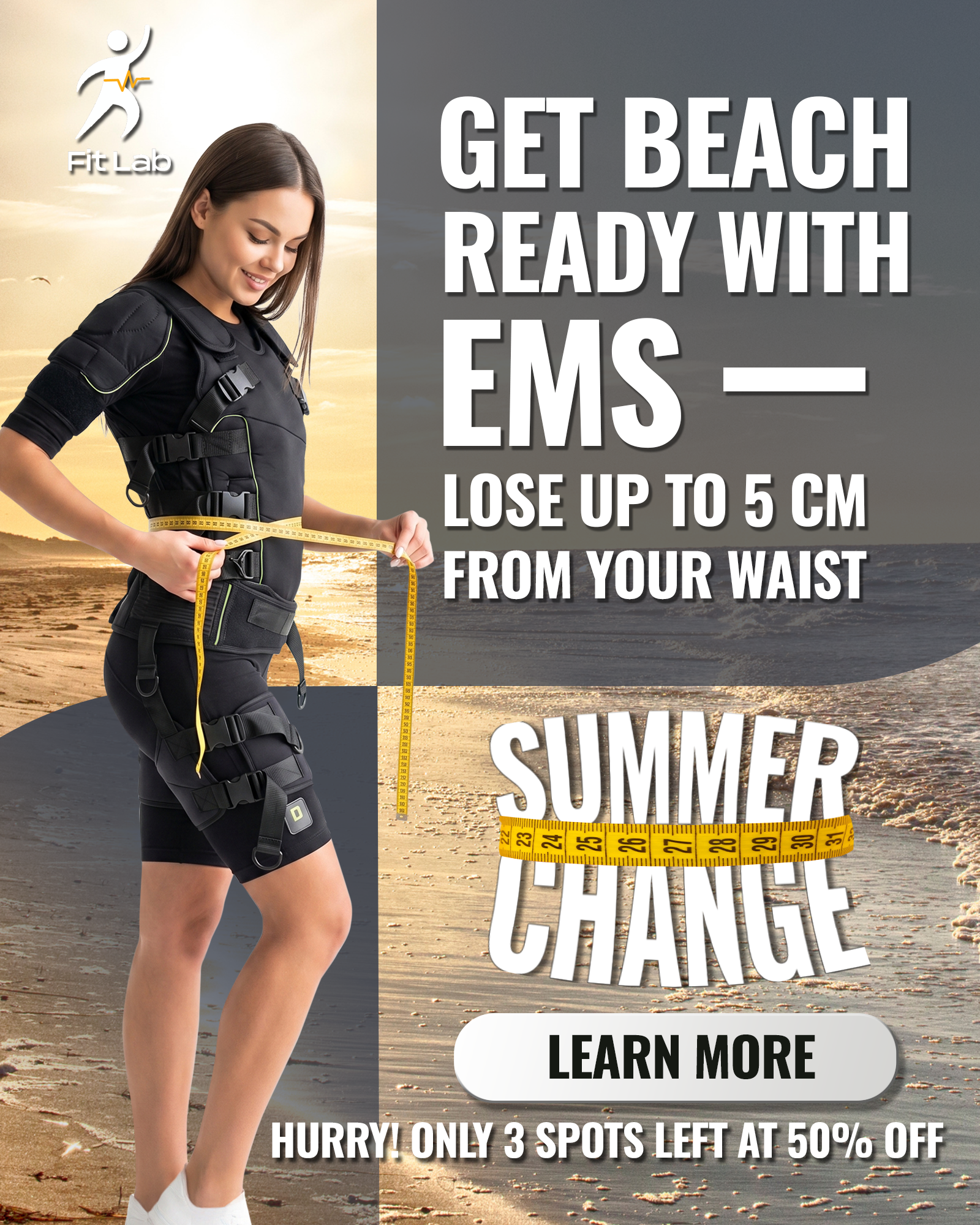 Ems Fit Lab, Naas Co Kildare Facebook ad: 50% OFF your EMS package