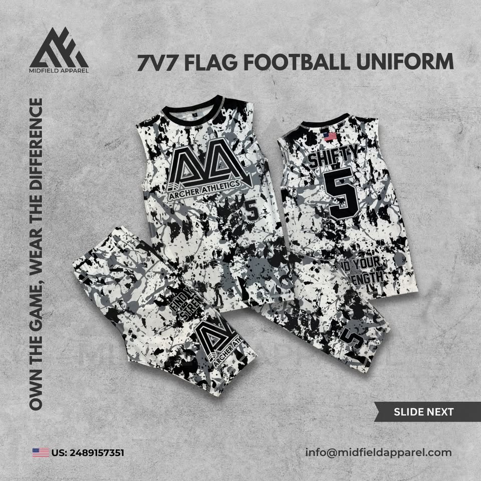 Midfield Apparel Facebook ad: Gear up your entire team with custom-made uniforms…
