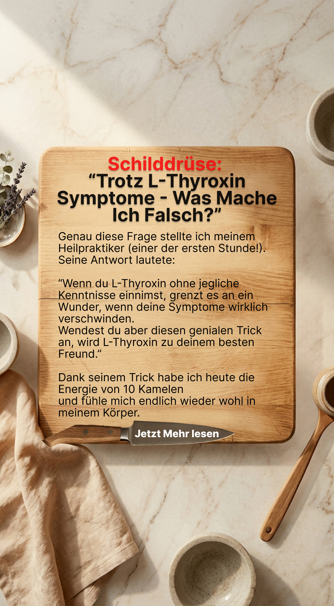 Mission Schilddrüse Facebook ad
