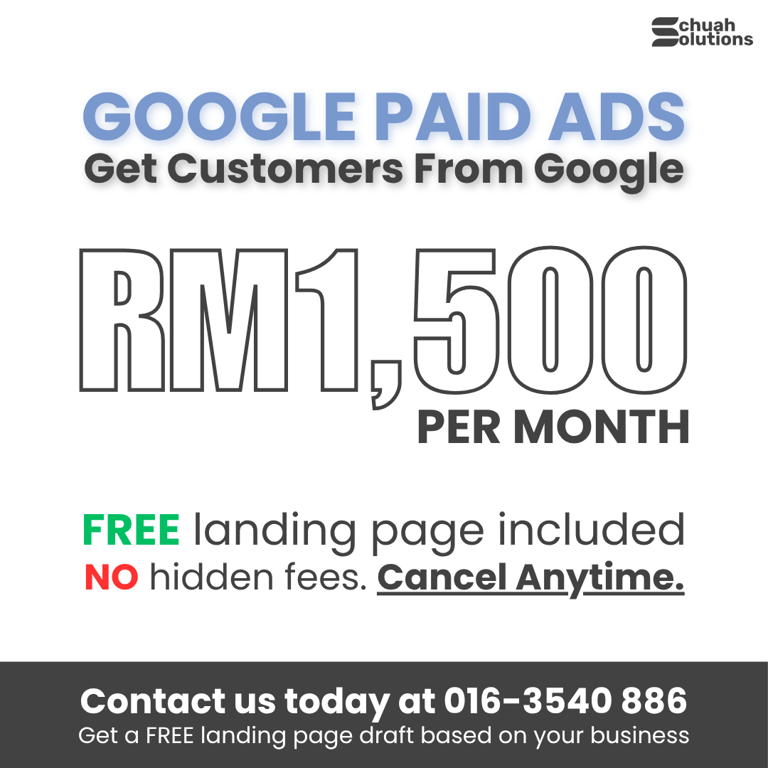 Schuah Solutions Facebook ad: With our Google Ads management, you'll get