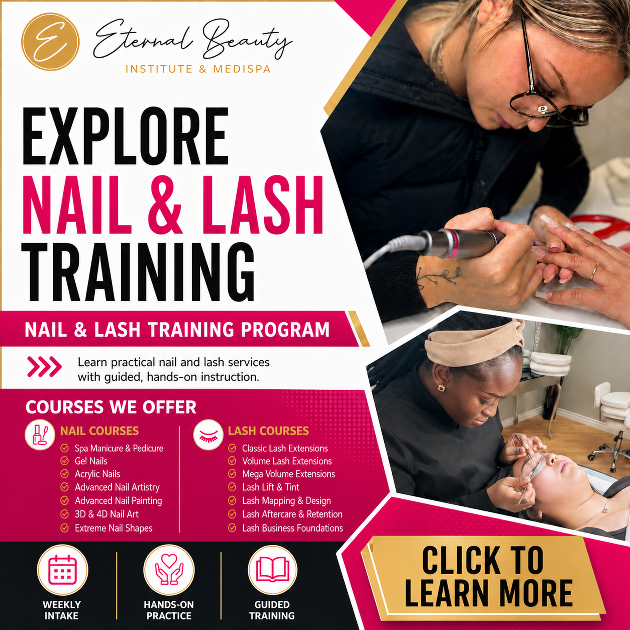 Eternal Beauty Esthetics Training Institute Facebook ad