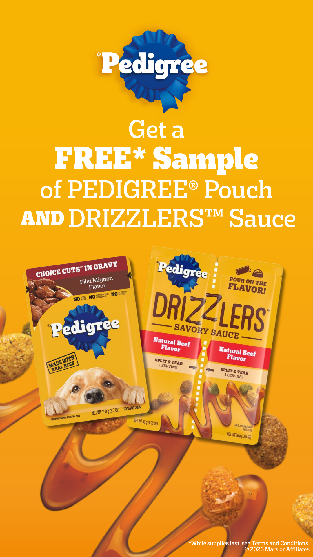 Pedigree US Facebook ad from Mar 9, 2026
