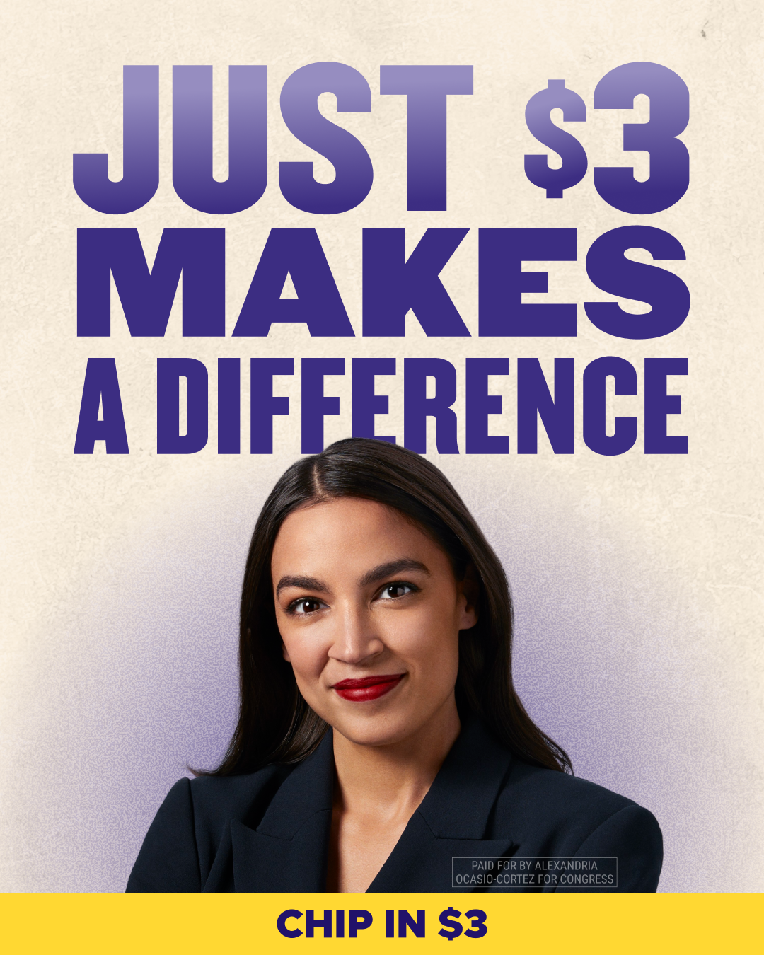 Alexandria Ocasio-Cortez Facebook ad