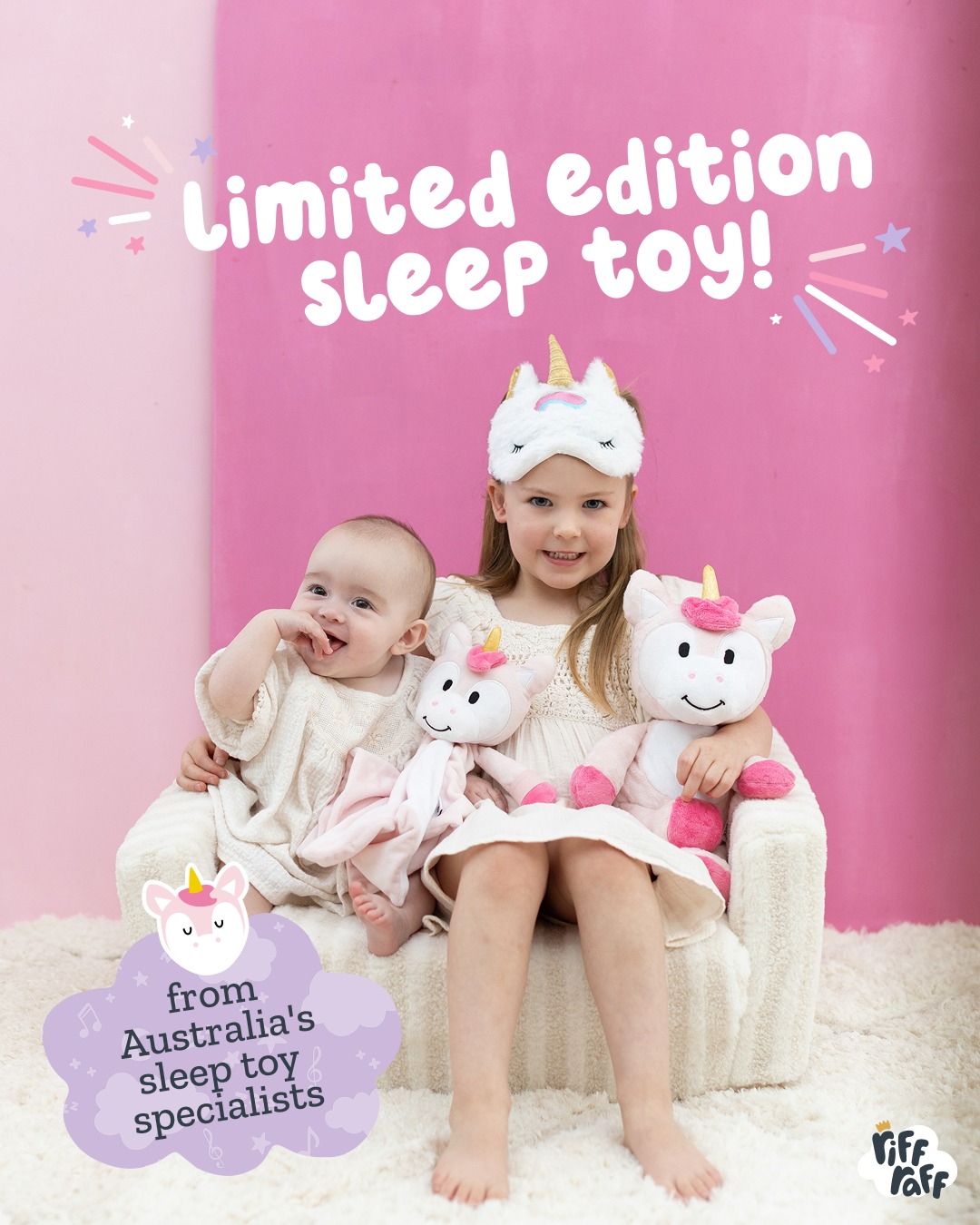 RIFF RAFF SLEEP TOYS Facebook ad