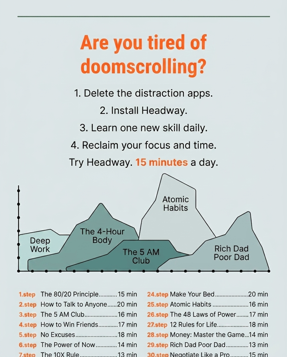 Headway App Facebook ad